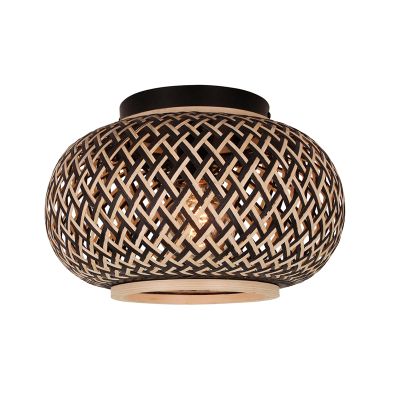 Rotan plafondlamp bruin, Sedat