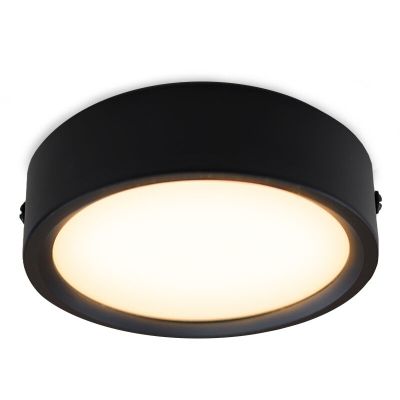 Zwarte mini plafondlamp Aletta, aluminium, 5W, 3000K LED
