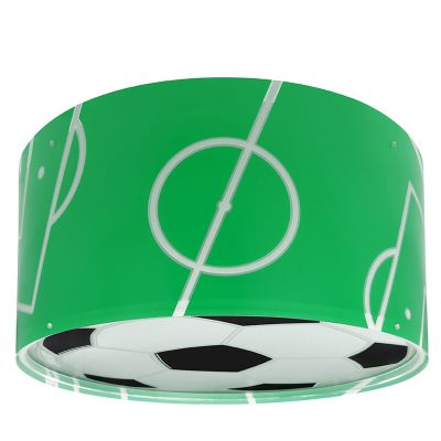 Groene kinderkamer plafondlamp, Voetbal