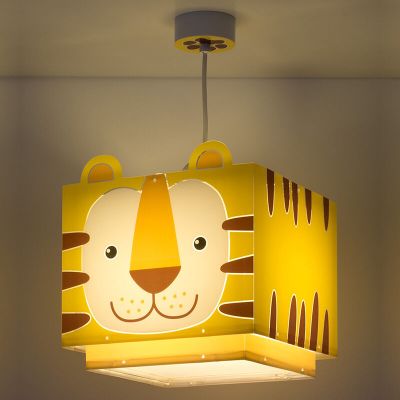 Babykamer tijger hanglamp, geel