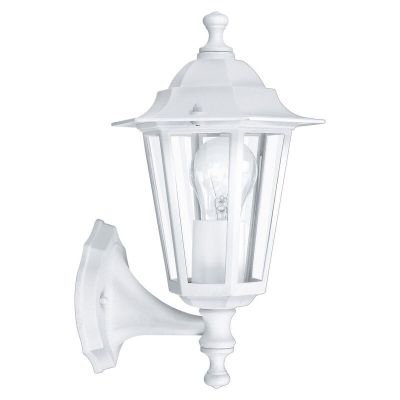 Witte klassieke buitenlamp aluminium, Alieke, IP44