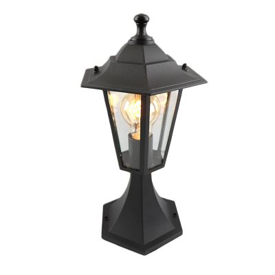 Zwarte klassieke buitenlamp aluminium, Alieke, IP44