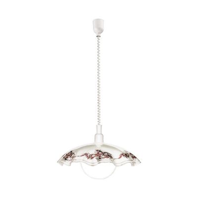 Witte klassieke hanglamp glas, Kaj