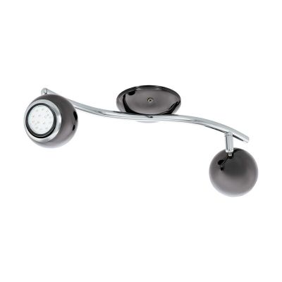 Nikkelen plafondspot Anissa, staal