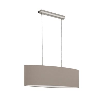 Taupe moderne hanglamp stof, Abano