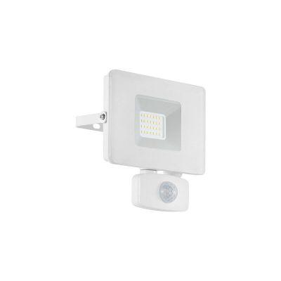 Witte buiten wandlamp met bewegingssensor aluminium, Joey, IP44
