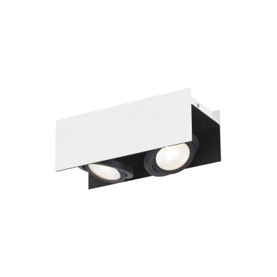 Witte design plafondlamp aluminium, Patrik, 5W, 3000K LED