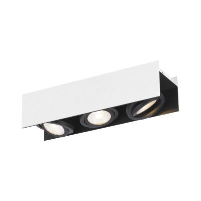 Witte design plafondlamp aluminium, Patrik, 5W, 3000K LED
