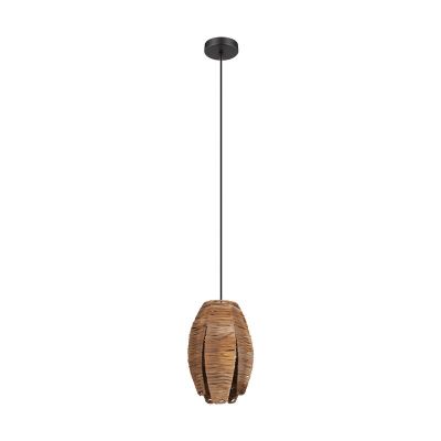 Houten hanglamp bruin, Joyca
