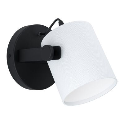 Zwarte moderne wandlamp, Kaspar, staal