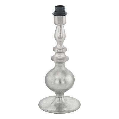 Nikkelen design tafellamp zonder kap aluminium, Mason, met schakelaar