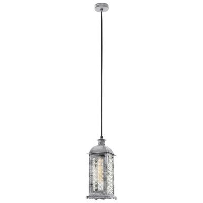 Zilveren retro hanglamp metaal, Abderrahman