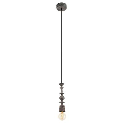 Houten hanglamp zwart, Abel