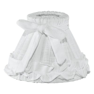 Klassieke lampenkap Noah Textiel/Linnen Wit