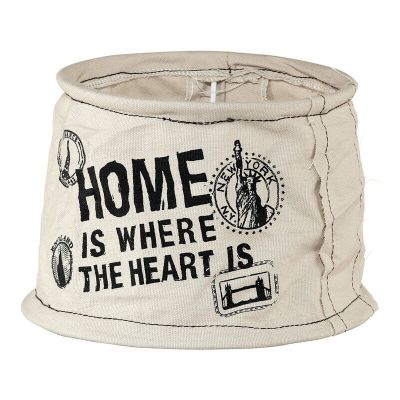 Landelijke lampenkap Noah Textiel/Linnen Donkergrijs