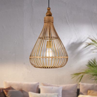 Landelijke hanglamp hout, Firenze