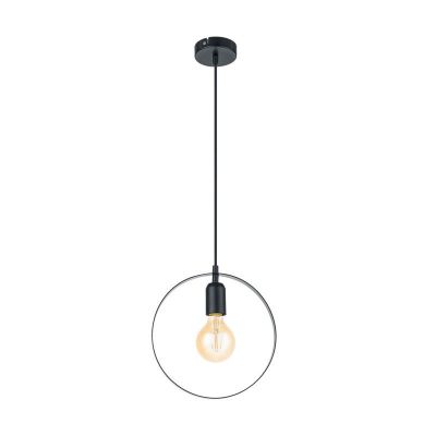 Zwarte retro hanglamp metaal, Aida