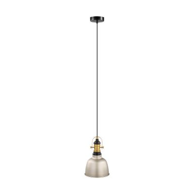 Nikkelen retro hanglamp metaal, Alain