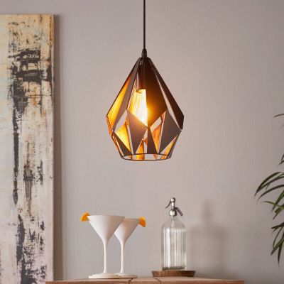 Zwarte design hanglamp metaal, Acri