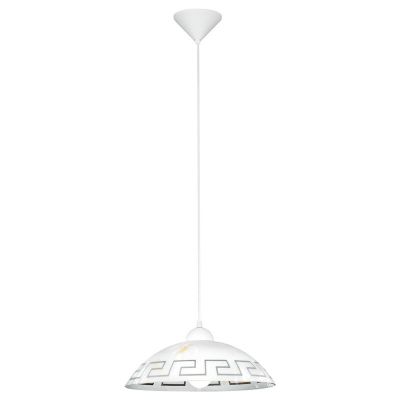 Witte design hanglamp glas, Kaj