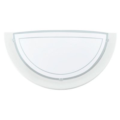 Witte moderne wandlamp glas, Agena