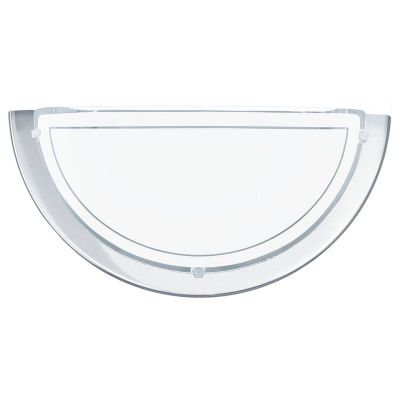 Chromen moderne wandlamp glas, Agena