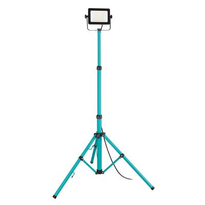 Blauwe werklamp aluminium, Angelos, 30W, 4000K LED, IP65, met schakelaar