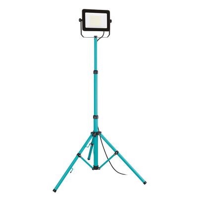 Blauwe werklamp aluminium, Angelos, 100W, 4000K LED, IP65, met schakelaar