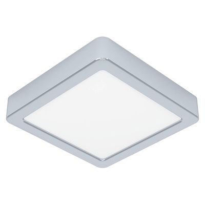 Chromen badkamer plafondlamp kunststof, Geraldo, 11W, 3000K LED, IP44