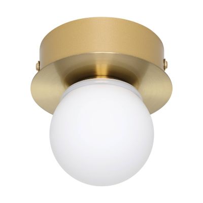 Gouden moderne plafondlamp staal, Escha, 3,3W, 3000K LED
