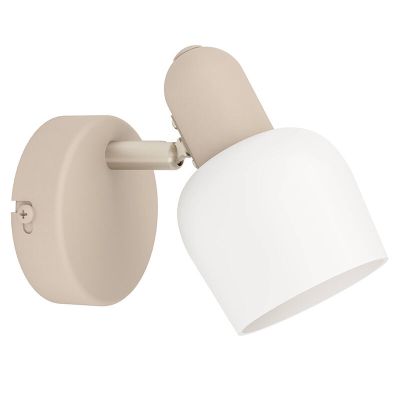 Beige wandspot staal, Connor