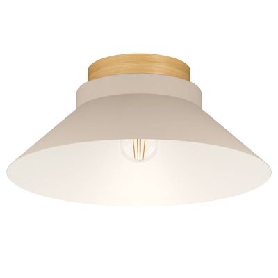 Beige plafondlamp hout, Lucy