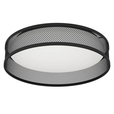 Zwarte plafonnière staal, Jolene, 20W, 3000K LED