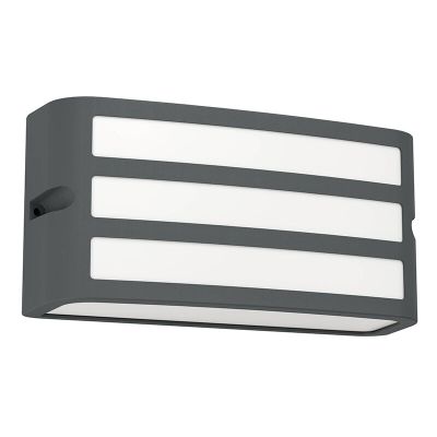 Antraciete buitenlamp kunststof, Cesar, IP54