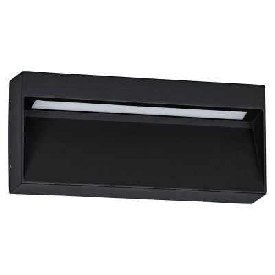 Zwarte moderne buitenlamp aluminium, Lamar, 4,8W, warm tot koud wit verstelbare LED, IP65