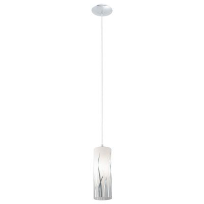 Chromen design hanglamp glas, Ilyas