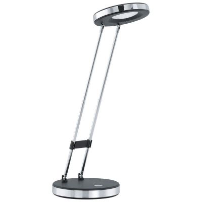 Zwarte moderne bureaulamp kunststof, Arie, 3W, 3000K LED, met schakelaar