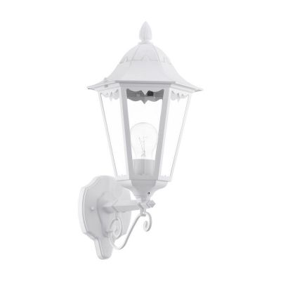 Witte klassieke buitenlamp aluminium, Leanna, IP44
