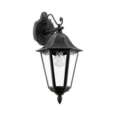 Zwarte klassieke buitenlamp aluminium, Leanna, IP44