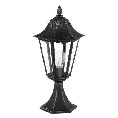Zwarte klassieke buitenlamp aluminium, Leanna, IP44