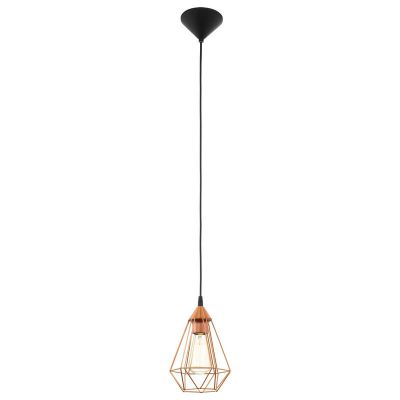 Koperen industriële hanglamp metaal, Costel
