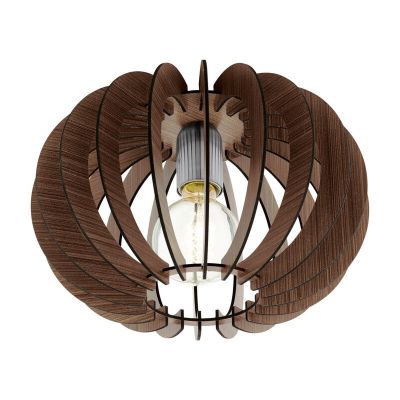 Bruine design plafondlamp hout, Kiran
