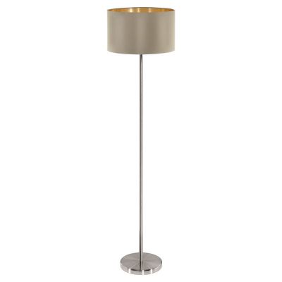 Gouden moderne vloerlamp stof, Terme, met schakelaar