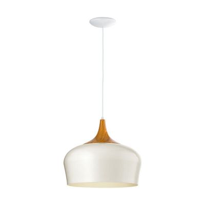 Crème moderne hanglamp hout, Annemarije