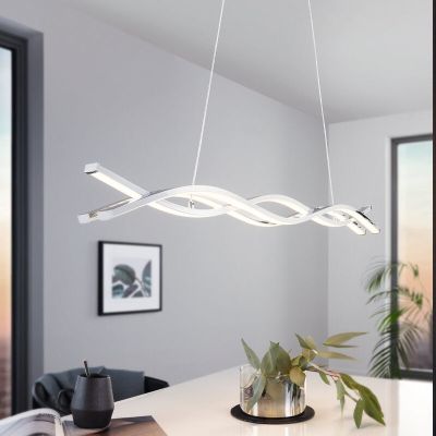 Chromen moderne hanglamp aluminium, Arantxa, 13W, 3000K LED