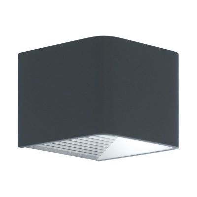 Antraciete moderne buitenlamp aluminium, Kay, 6W, 3000K LED, IP44