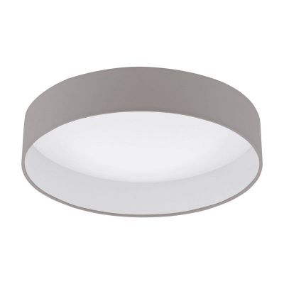 Taupe plafondlamp stof, Guido, 18W, 3000K LED
