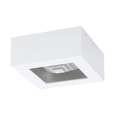 Witte moderne plafonniere, Olger, staal, 6w 3000K (warm wit) LED