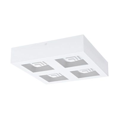Witte moderne plafonniere, Olger, staal, 6w 3000K (warm wit) LED