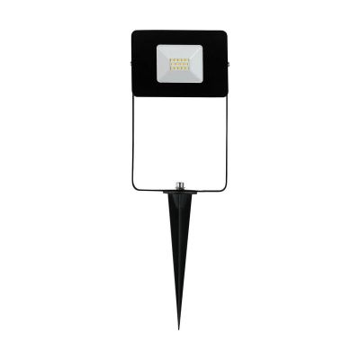 Zwarte moderne prikspot aluminium, Joey, IP65, met schakelaar